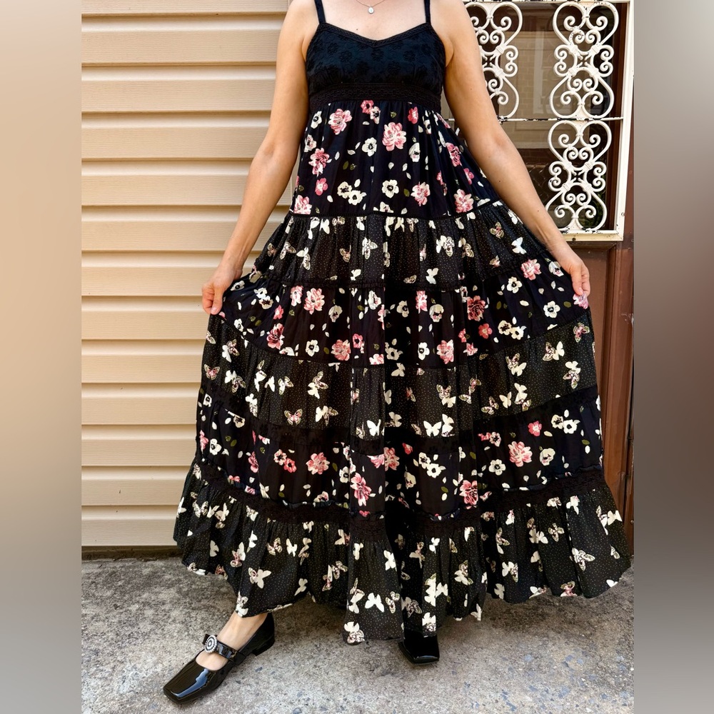 Floral Black Maxi Dress Miss Selfridge 6